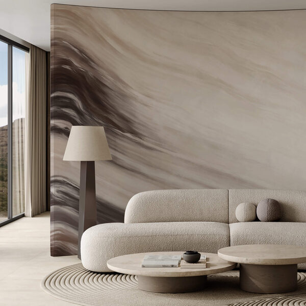 Ondas abstratas em tons suaves Ondas abstratas em tons suaves