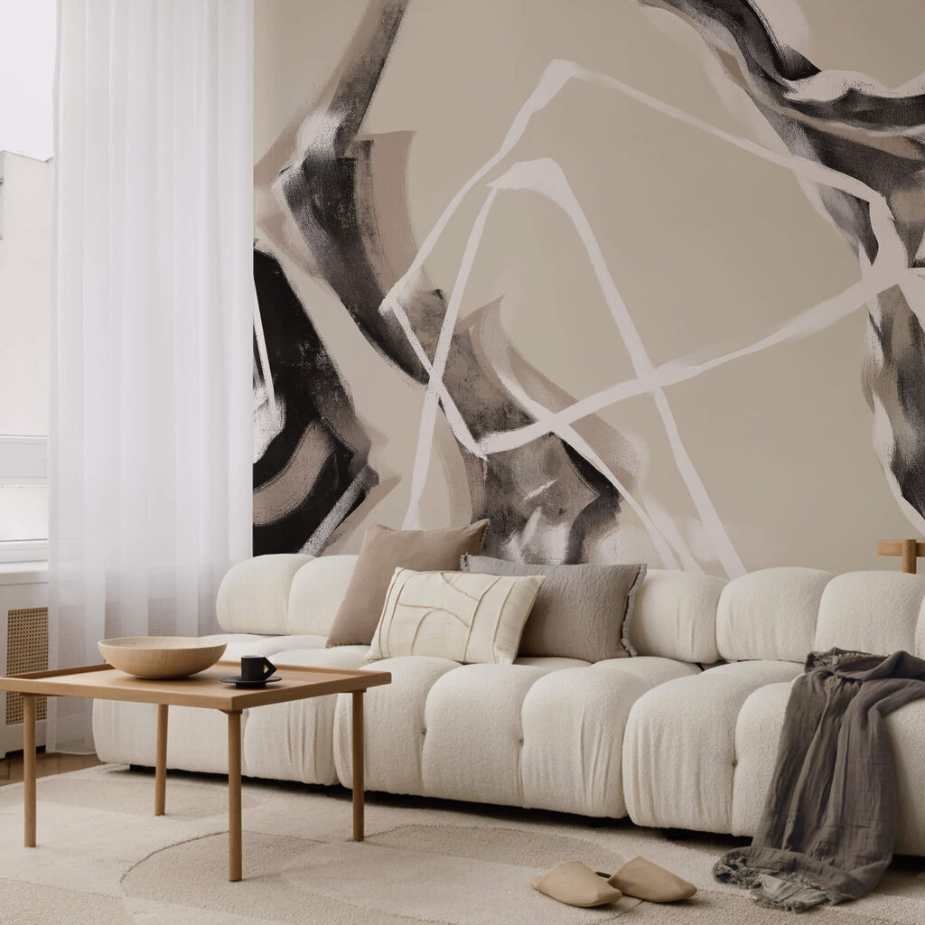 Linhas em camadas em tons suaves Linhas em camadas em tons suaves