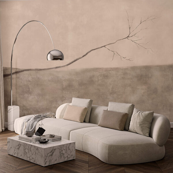 Galho de árvore em um campo