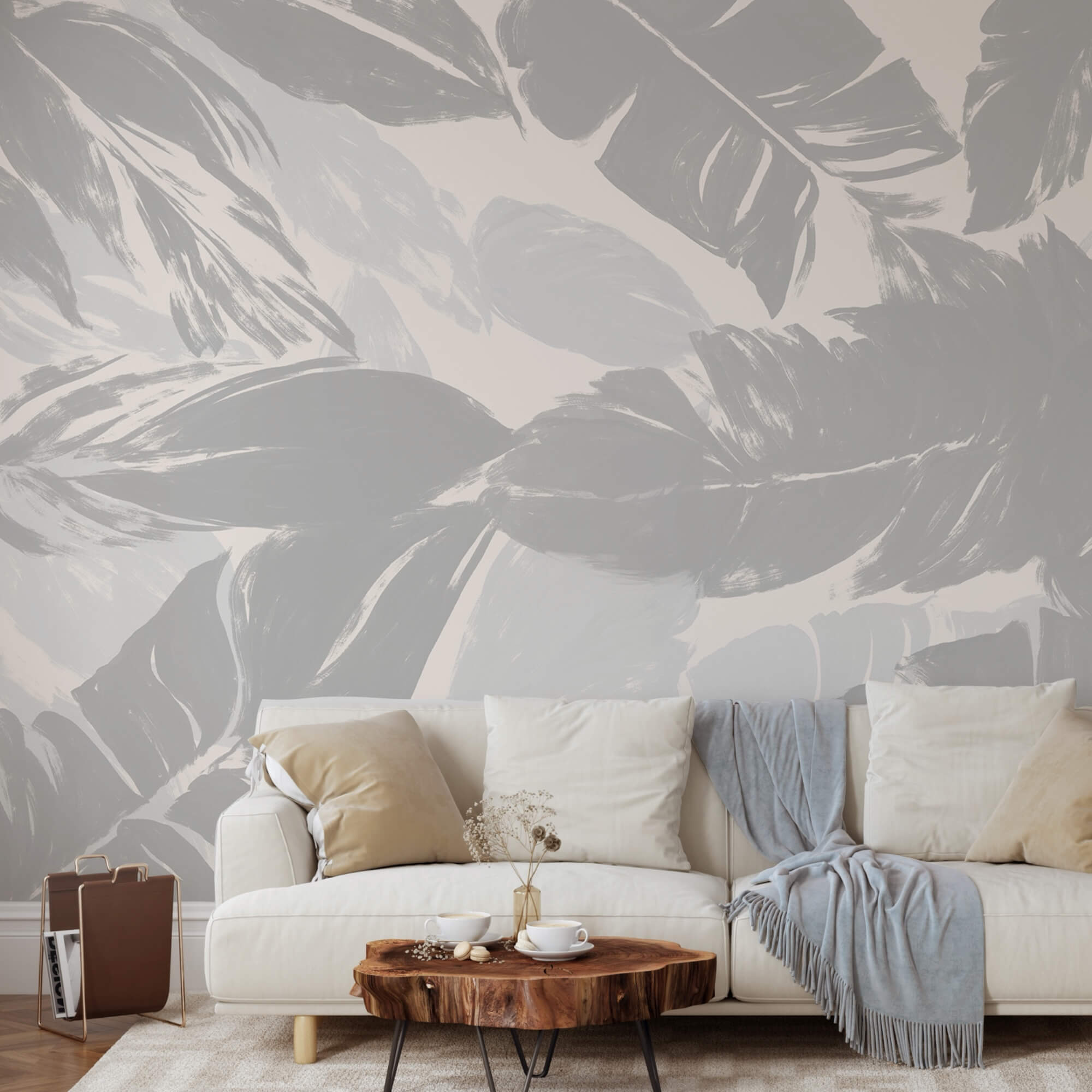 Folhagem elegante em tons suaves