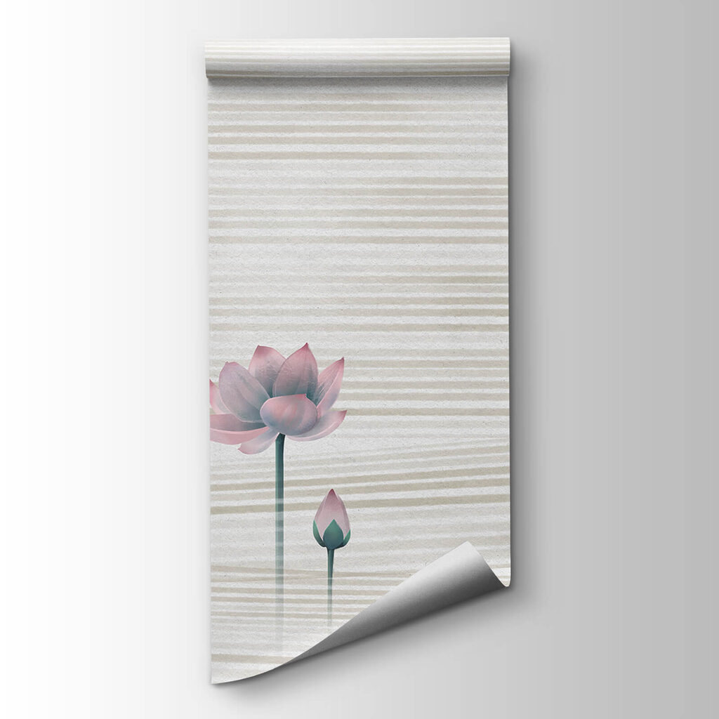 Serene blooms on gentle waves