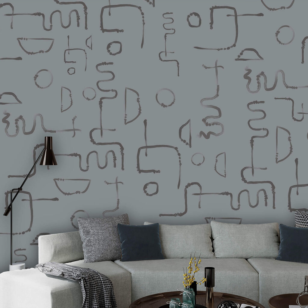 Padrão de linhas e formas