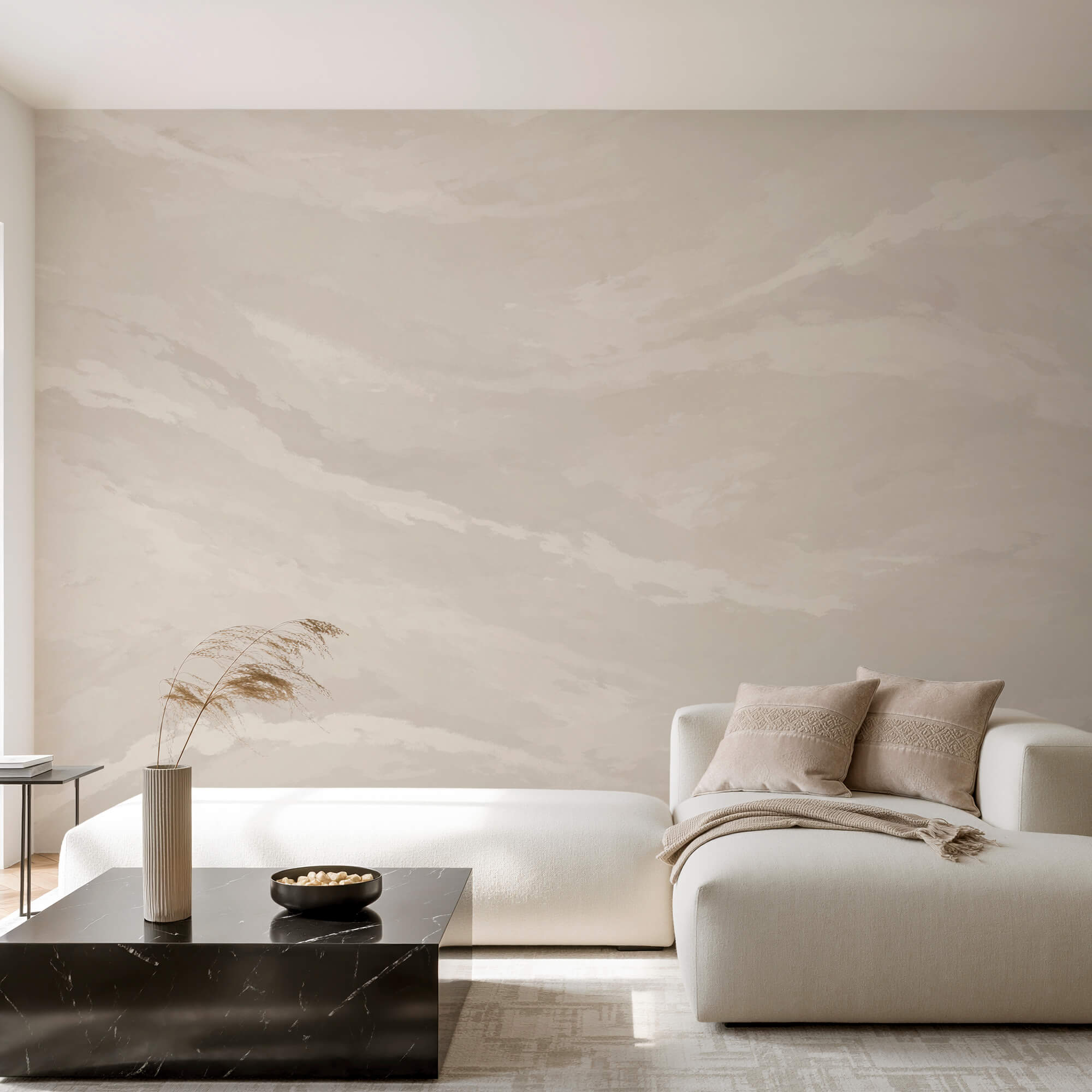 Superfície branca com muitas nuvens