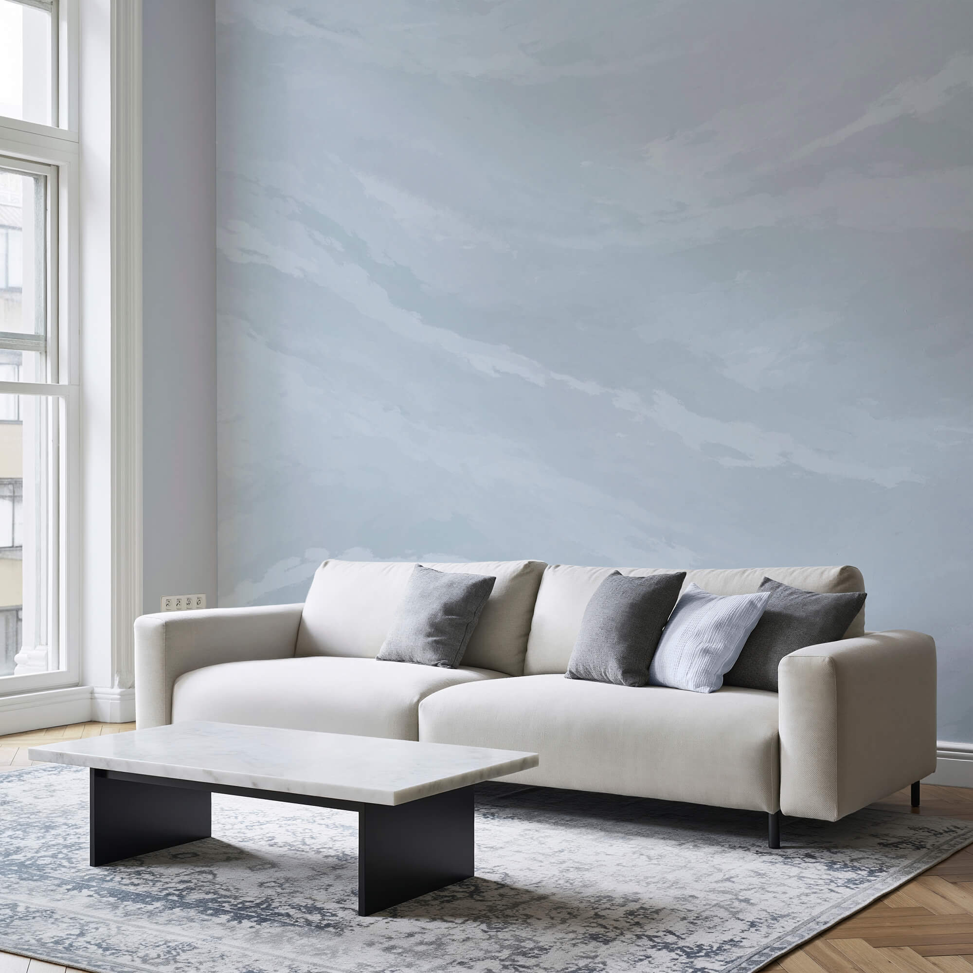 Fundo branco e cinza