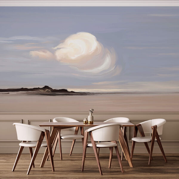 Nuvem branca no céu