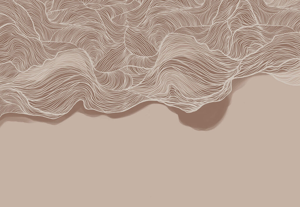 Brown and white wavy pattern Brown and white wavy pattern