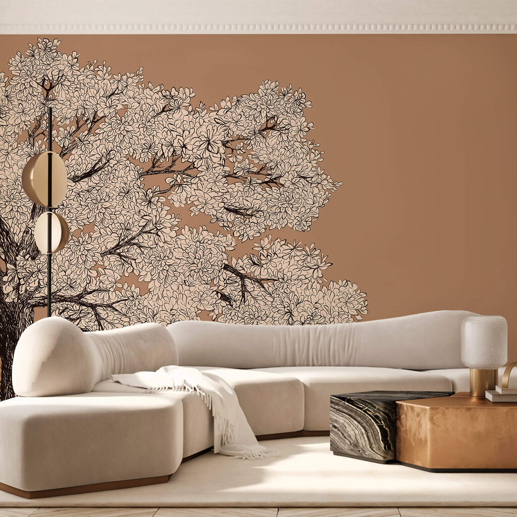 Árvore com flores brancas