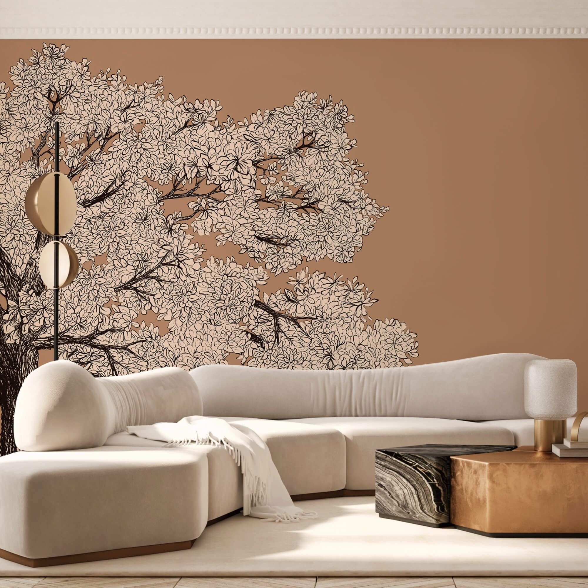 Árvore com flores brancas