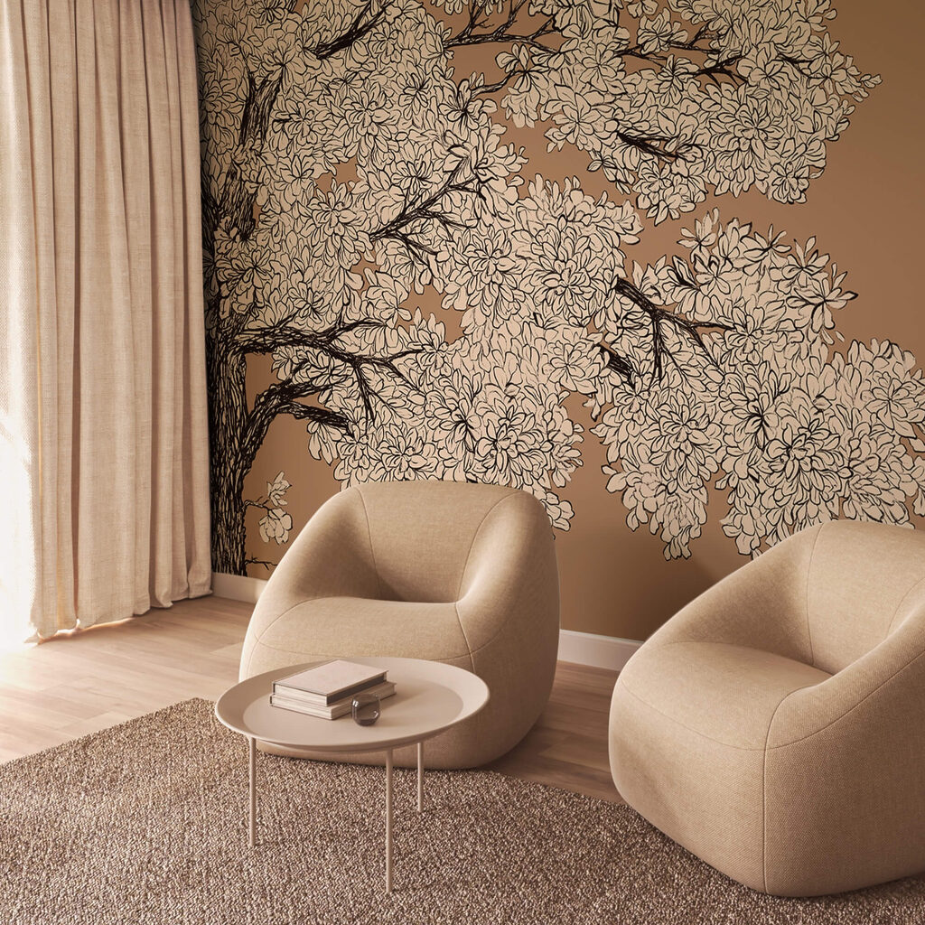 Árvore com flores brancas