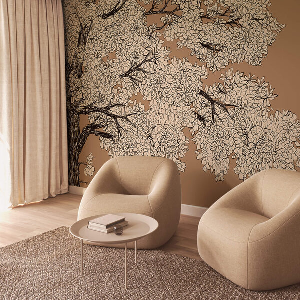 Árvore com flores brancas