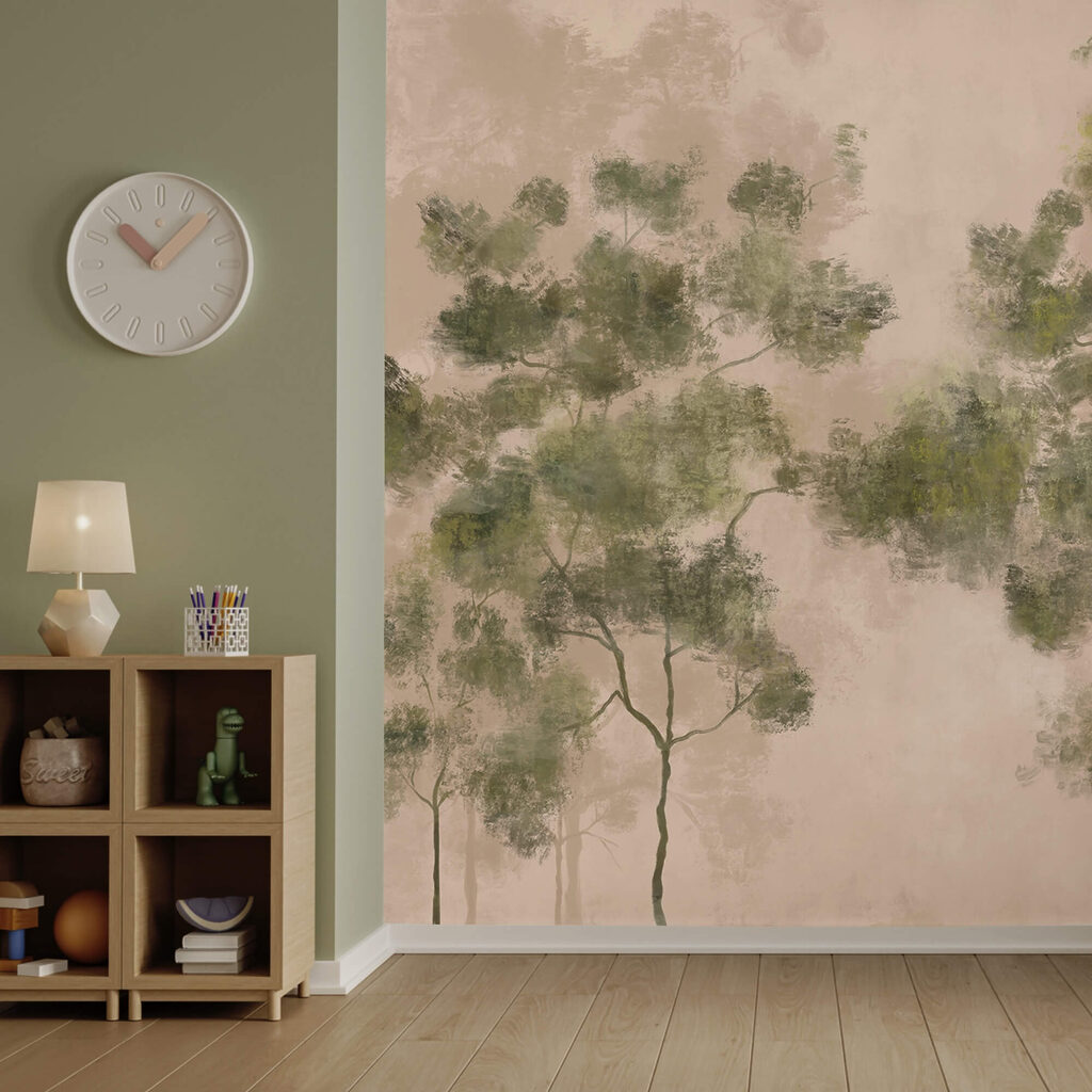 Grupo de árvores com folhas verdes