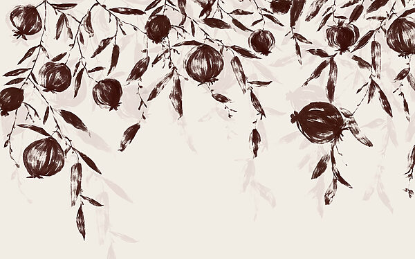 Painting of fruit on a branch