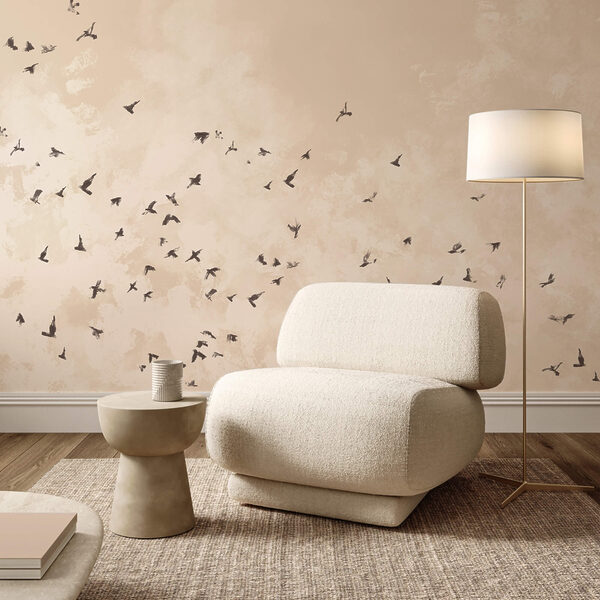 Bando de pássaros no céu