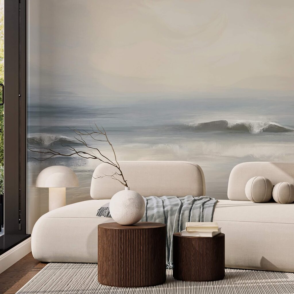 Ondas batendo na praia