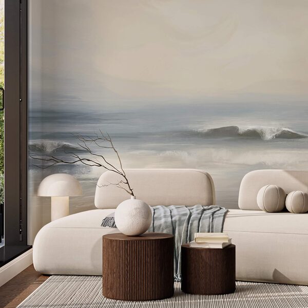 Ondas batendo na praia