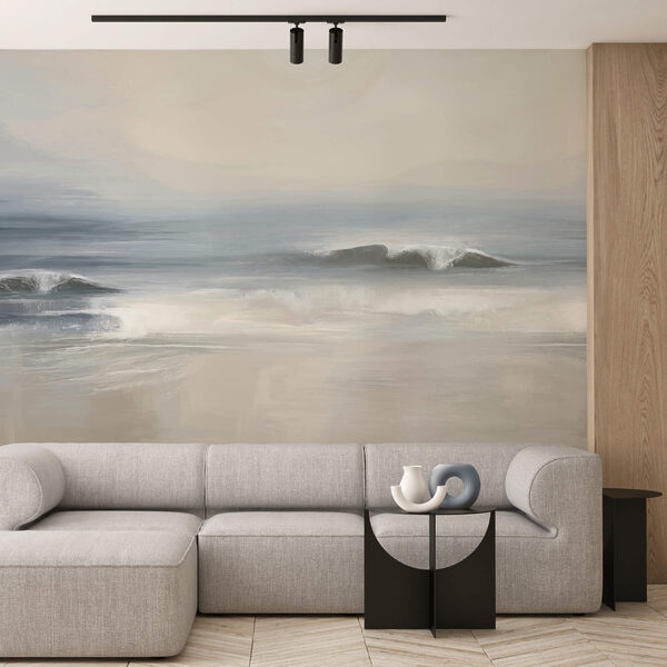 Ondas batendo na praia