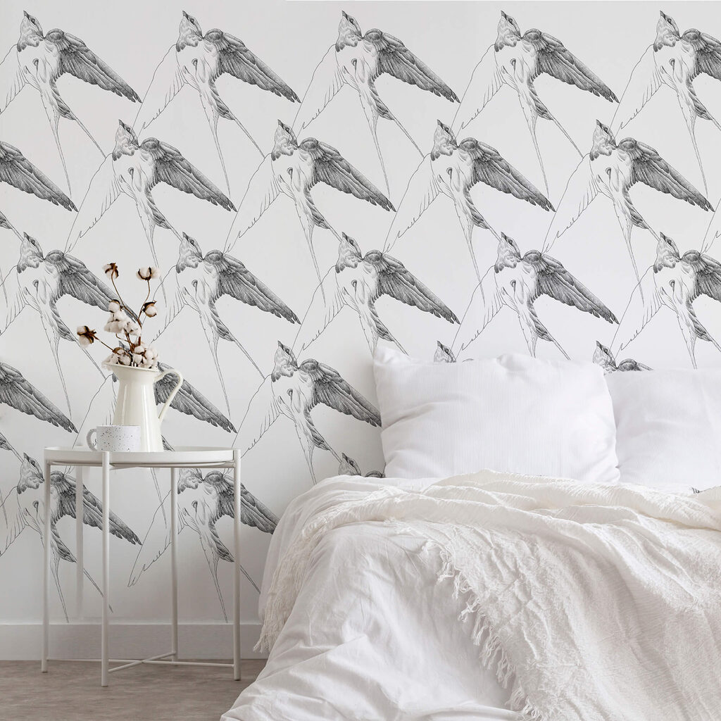 Grupo de aves com asas