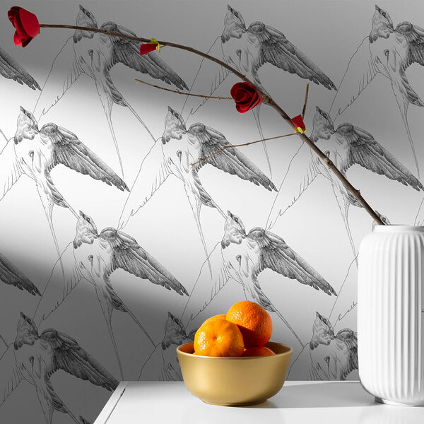 Grupo de aves com asas