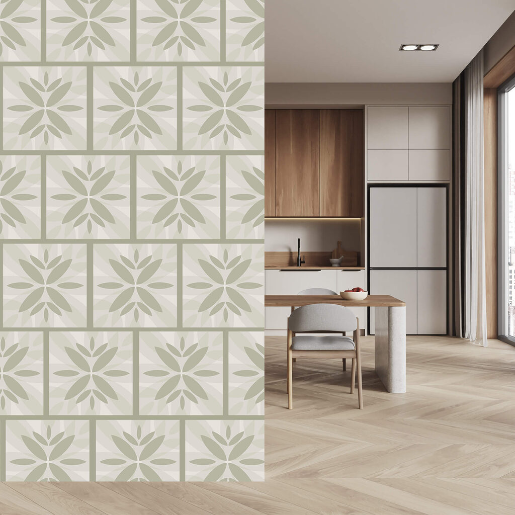 Padrão de flores numa parede Padrão de flores numa parede