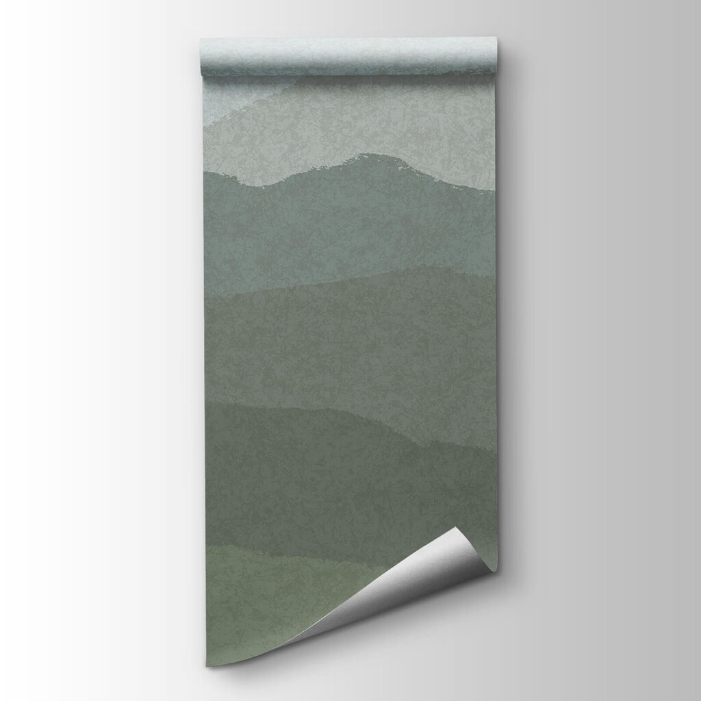 Landscape of mountains and fog Landscape of mountains and fog