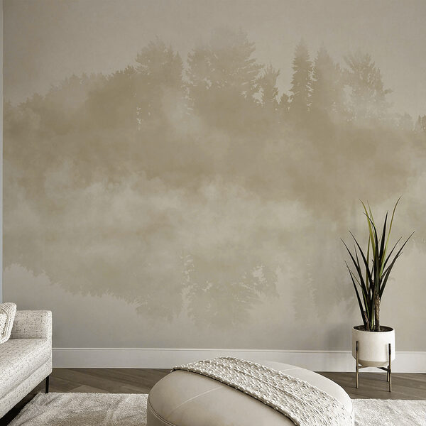 Papel de parede Papel de parede Nuvem de fumaça e árvores (REF: t00572)