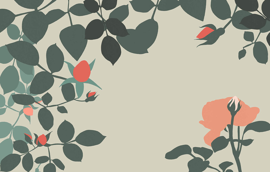 Floral design with vibrant hues