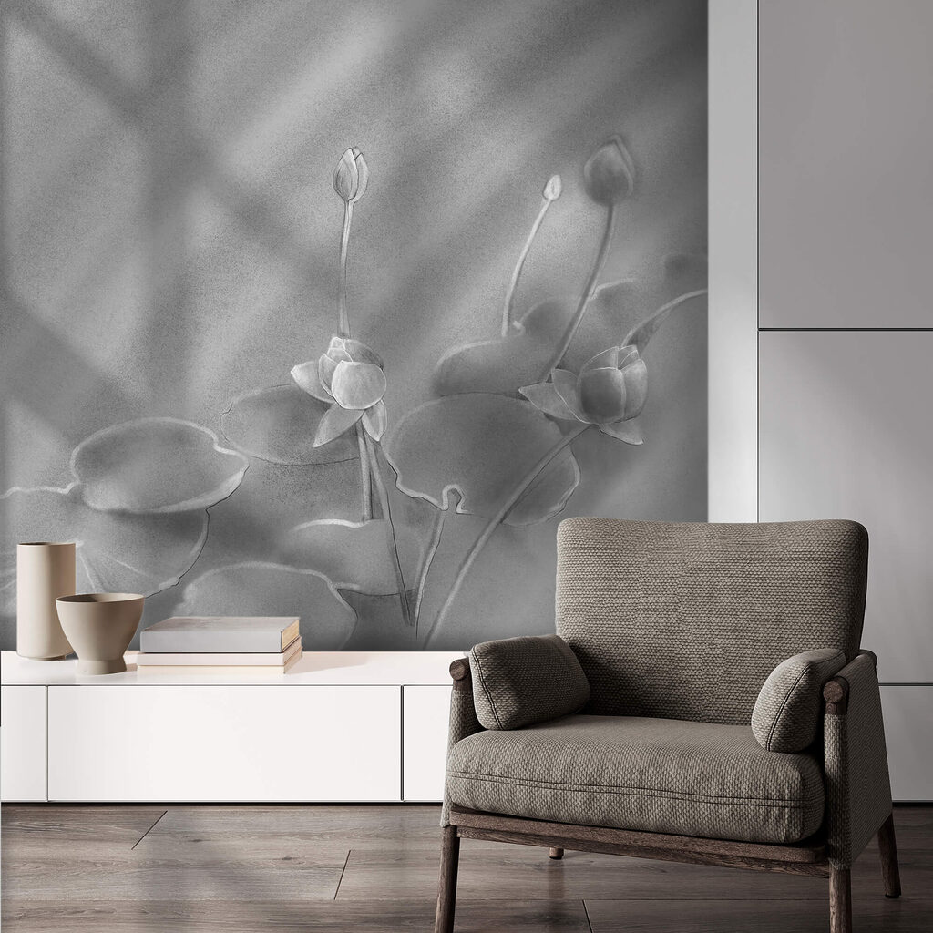 Cena serena com nenúfares capturada de forma belíssima