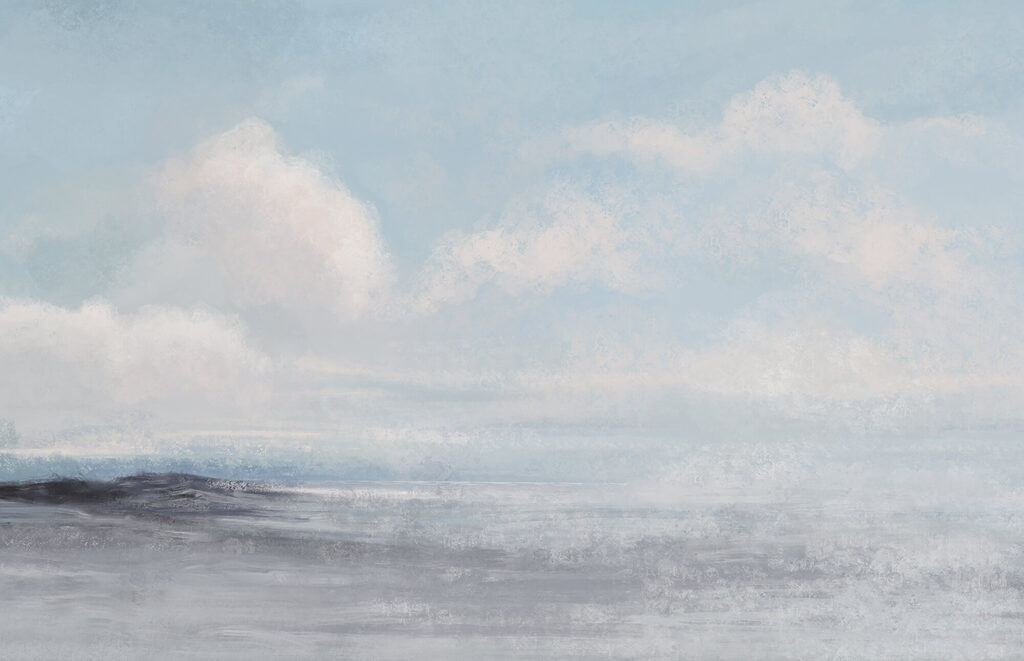 Landscape with a cloudy sky Landscape with a cloudy sky