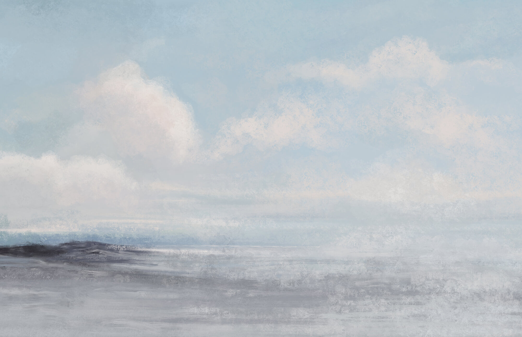 Landscape with a cloudy sky Landscape with a cloudy sky