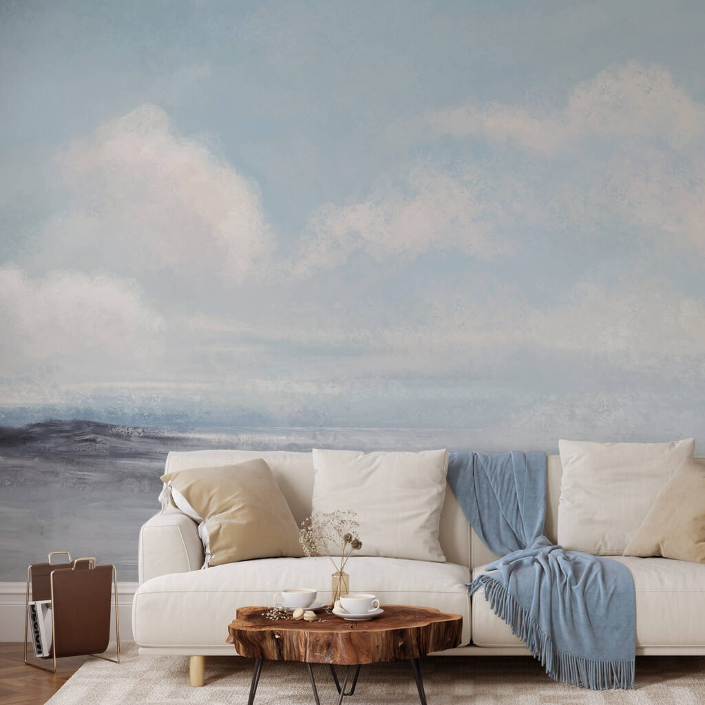 Paisagem com céu nublado Paisagem com céu nublado