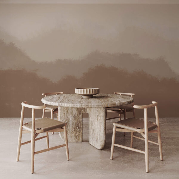 Fundo castanho e branco