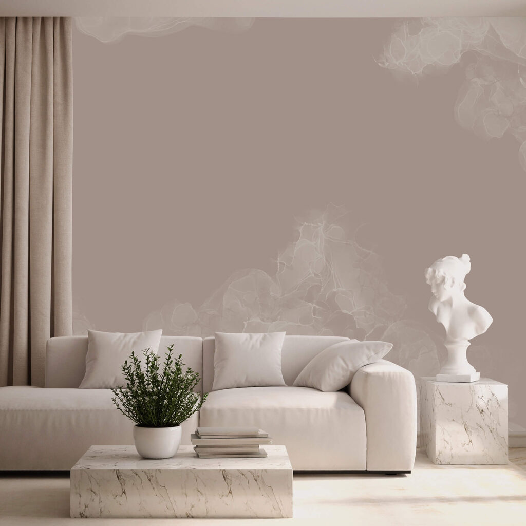 Redemoinhos enevoados em tons suaves