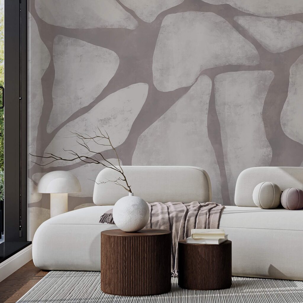 Parede rochosa cinzenta e branca