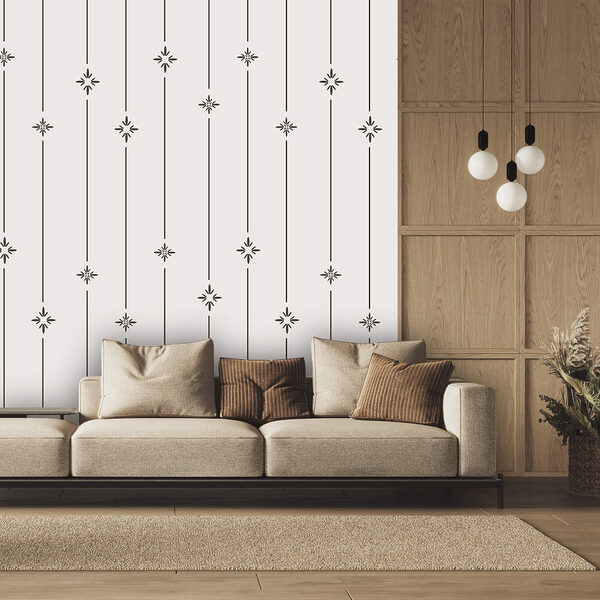 Padrão de estrelas e linhas