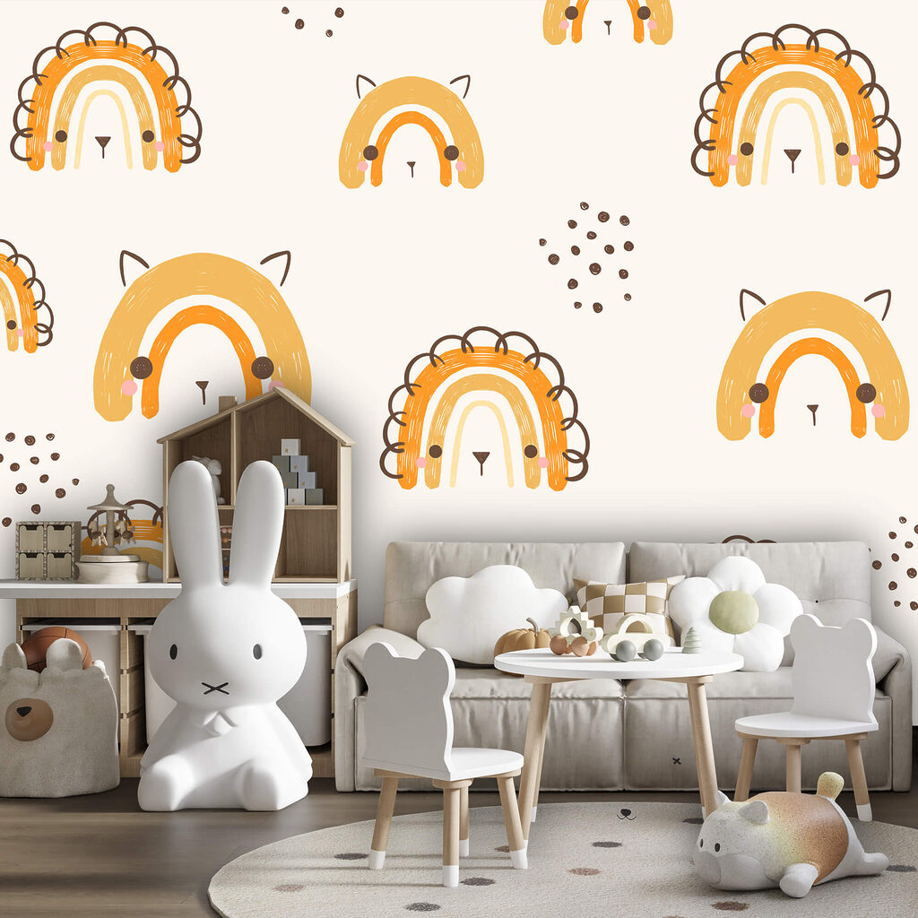 Padrão de animais de desenhos animados