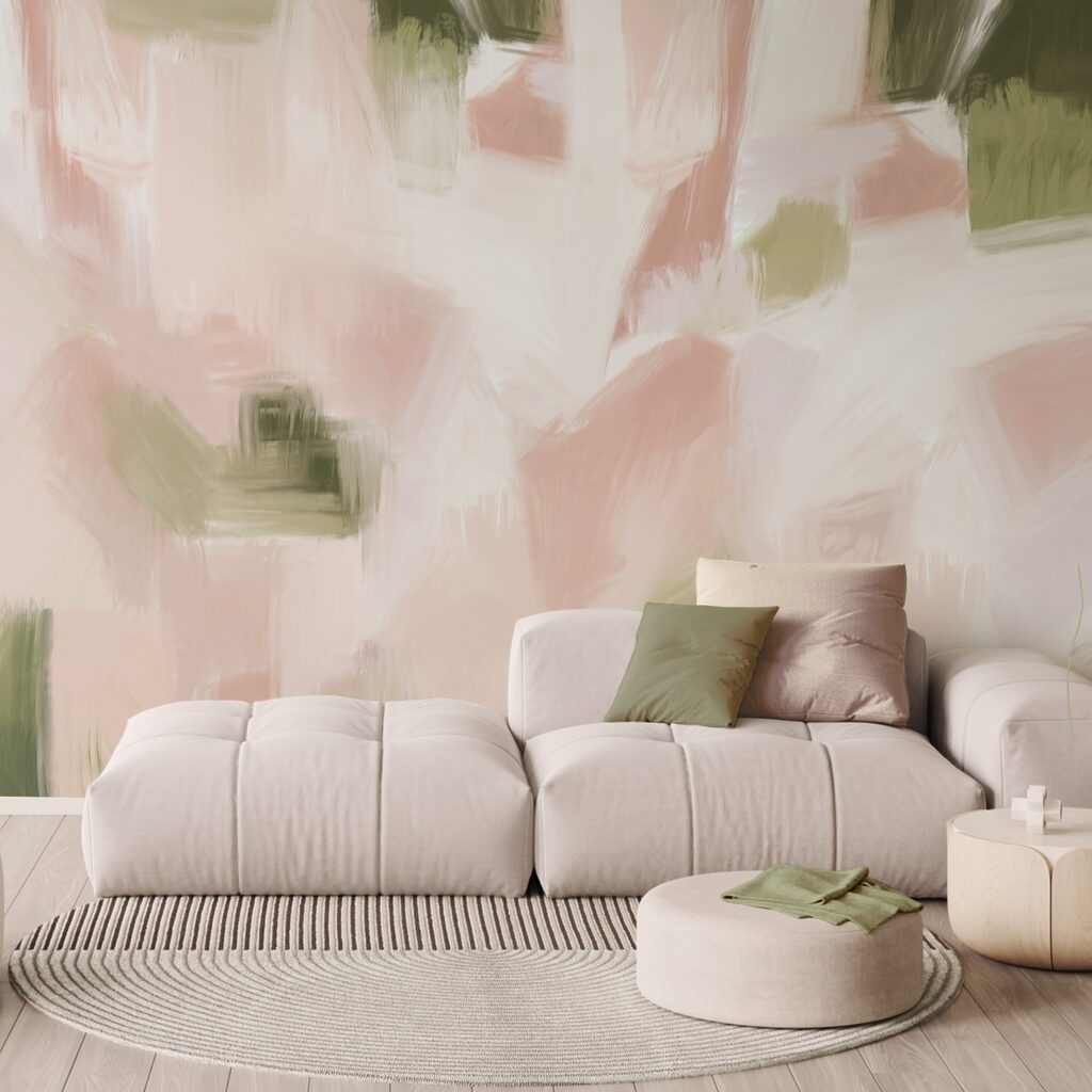 Tons abstratos em tons suaves de pastel