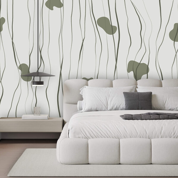 Padrão de linhas verdes e cinzentas