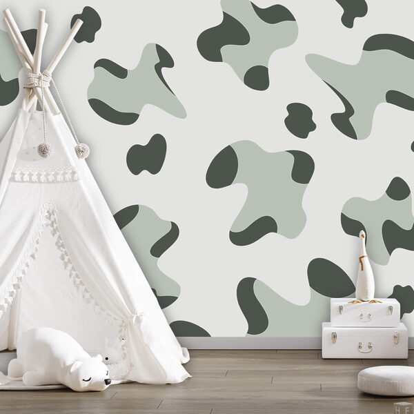 Padrão de manchas pretas e brancas