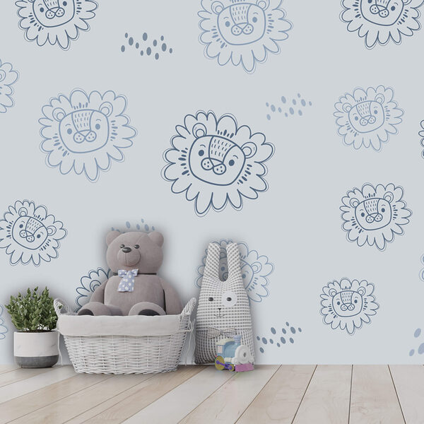 Padrão de leões azuis