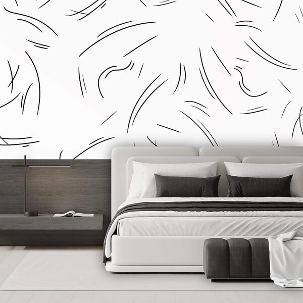 Linhas pretas sobre fundo branco