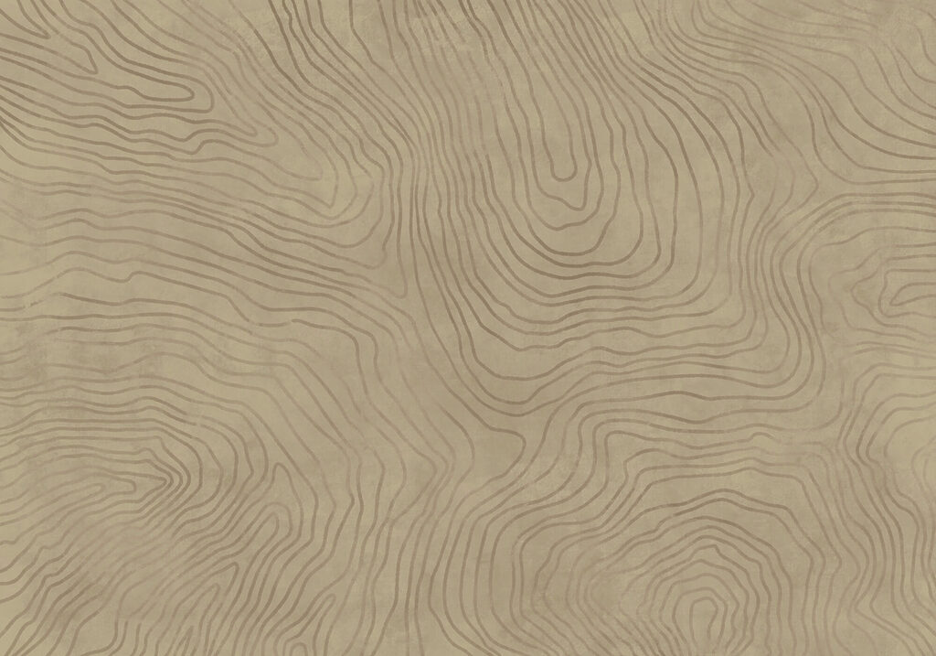 Tan and black pattern on a white surface