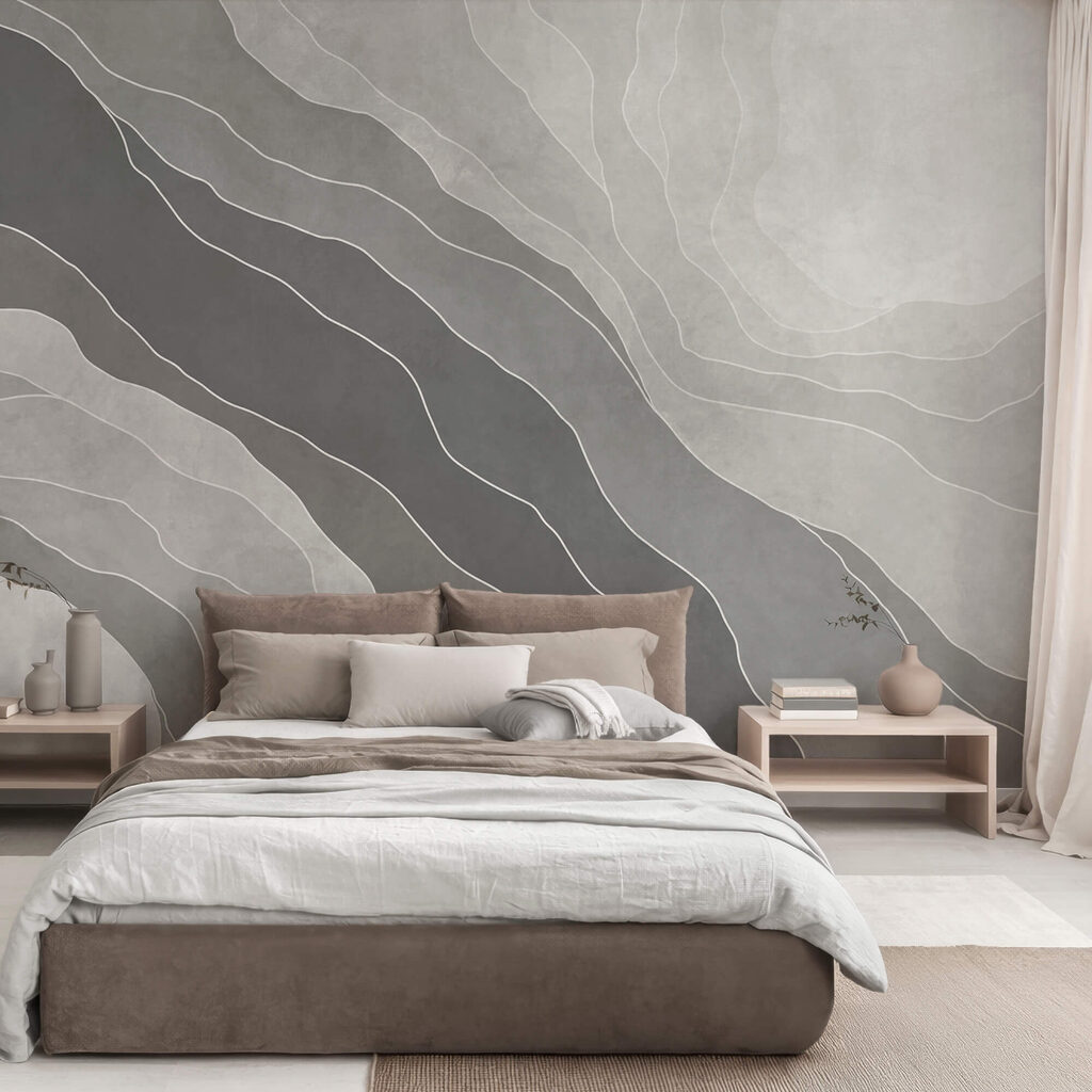 Fundo cinzento e branco com linhas