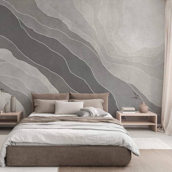 Fundo cinzento e branco com linhas