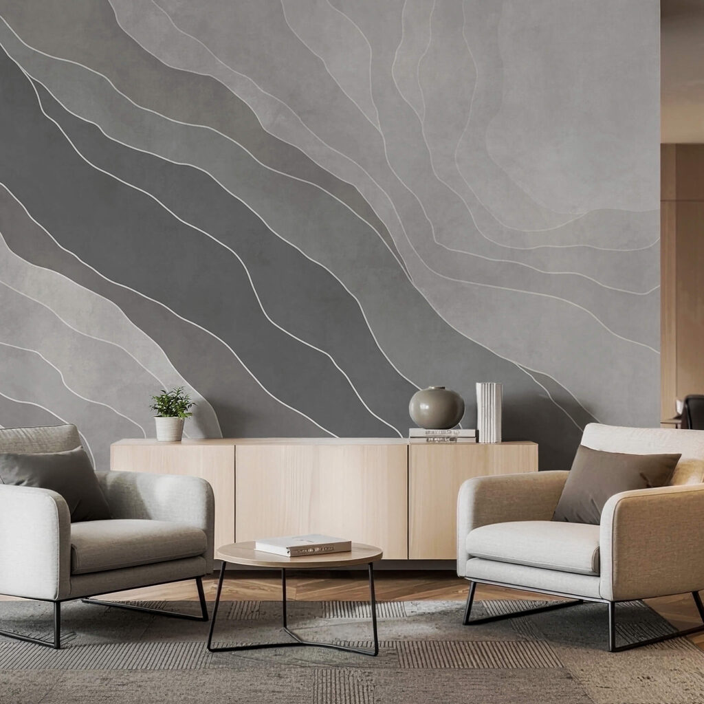 Fundo cinzento e branco com linhas