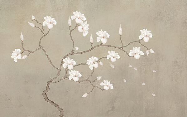 White flowers on a branch