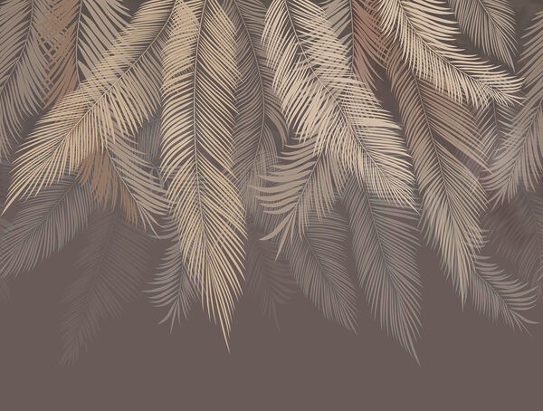 Elegant leaves on a subtle backdrop