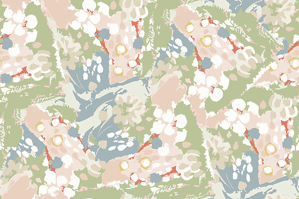 Colorful pattern with white and pink flowers Colorful pattern with white and pink flowers