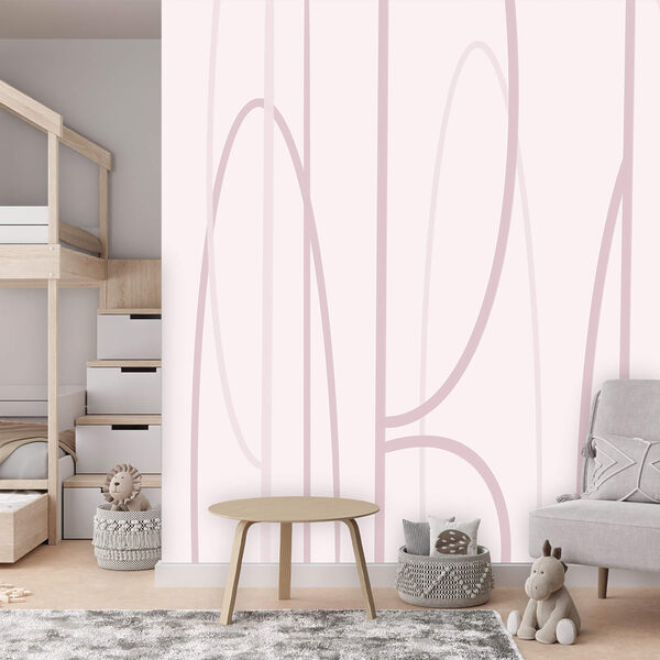 Fundo rosa e branco com linhas