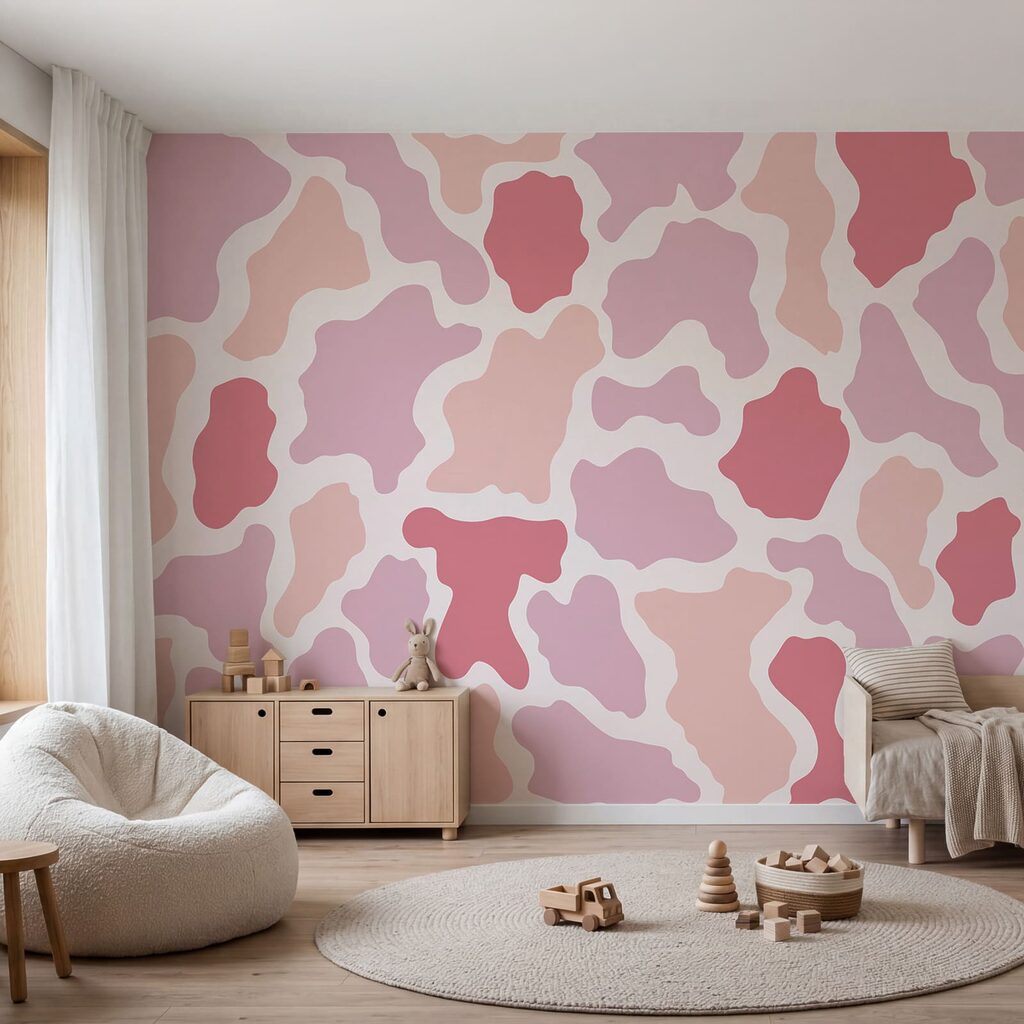 Padrão rosa e branco