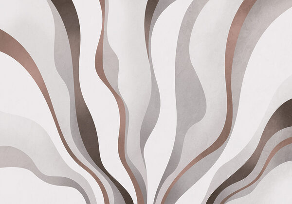 White and brown wavy pattern